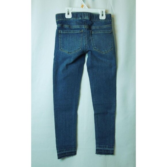 Girls SO Raw Edge Hem Medium Blue Distressed Ultimate Jeggings Size 7 - Picture 7 of 8
